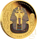 1 Unze Goldmünze Tutankhamun Discovery 100 Year Anniversary proof - coloriert