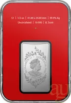 1/2 Unze Silber Australien RAM Lunar Hase Rectangular 2023