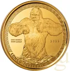 1 Unze Goldmünze Kongo Gorilla 2022