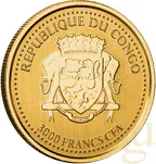 1 Unze Goldmünze Kongo Gorilla 2022