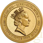 1 Unze Goldmünze St. Helena - The Queen´s Virtues - Truth 2022