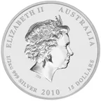 1/2 Kilogramm Silbermünze Australien Lunar II Tiger 2010