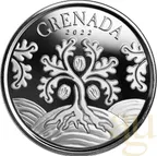 1 Unze Silbermünze EC8 Grenada - Nutmeg Tree 2022
