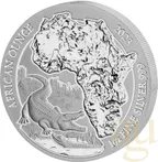 1 Unze Silbermünze Ruanda Nilkrokodil 2023