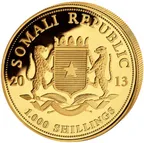 1 Unze Goldmünze Somalia Elefant 2013