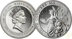 1 Unze Platinmünze St. Helena - The Queen´s Virtues - Truth 2022