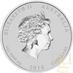 2 Unzen Silbermünze Piedfort Australien Friedenstaube 2018 - End of World War I