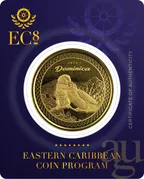 1 Unze Goldmünze EC8 Dominica - Parrots 2021