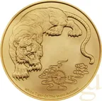 1 Unze Goldmünze Samoa Four Guardians - White Tiger 2023