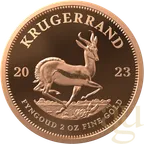 2 Unzen Goldmünze Krügerrand 2023 - polierte Platte