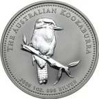 1 Kilogramm Silbermünze Australien Kookaburra 2005
