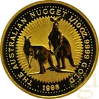 1/10 Unze Goldmünze Australien Känguru 1998