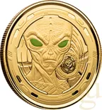 1 Unze Goldmünze Afrika Ghana Alien 2022