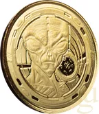1/10 Unze Goldmünze Afrika Ghana Alien 2022