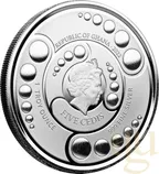 1 Unze Silbermünze Afrika Ghana Alien 2022