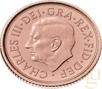 1/2 Pfund Goldmünze Memorial Sovereign King Charles 2022