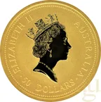 1/2 Unze Goldmünze Australien Känguru 1998