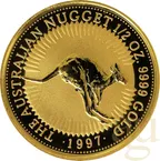 1/2 Unze Goldmünze Australien Känguru 1997