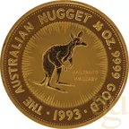 1/2 Unze Goldmünze Australien Känguru 1993