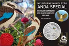 1 Unze Silbermünze Australien Kookaburra 2023 - Helmeted Honeyeater Privy Mark