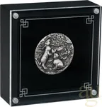 2 Unzen Silbermünze Australien Lunar III Hase 2023 - Antik Finish