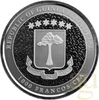 1 Unze Silbermünze Republic of Guinea Ecuatorial Giraffe 2022