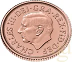 1/4 Pfund Goldmünze Memorial Sovereign King Charles 2022