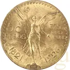 50 Cincuenta Pesos Goldmünze Mexiko Centenario 1926