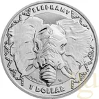1 Unze Silbermünze Sierra Leone Big Five - Elefant 2023