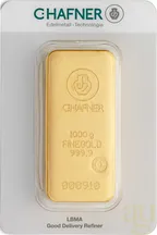 1.000 Gramm Goldbarren C. Hafner