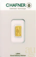 1 Gramm Goldbarren C. Hafner