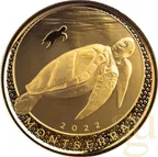1 Unze Goldmünze EC8 Montserrat - Sea Turtle 2022