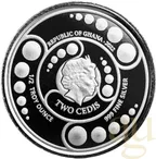 4x 1/2 Unze Afrika Ghana Alien Silbermünzen 2022 - Four Coin Set