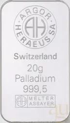 20 Gramm Palladiumbarren