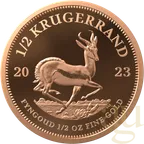 1/2 Unze Goldmünze Krügerrand 2023 - polierte Platte
