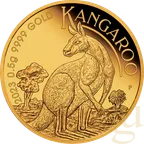 0,5 Gramm Goldmünze Australien Mini Känguru 2023