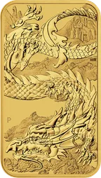 1 Unze Goldmünze Perth Mint - Rectangular Dragon 2023