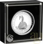 5 Unzen Silbermünze Australien Schwan 2023 - High Relief - polierte Platte