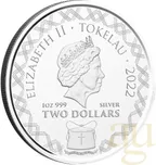 1 Unze Silbermünze Tokelau Komodo Dragon 2022