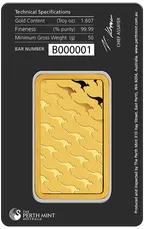 50 Gramm Goldbarren Perth Mint - Känguru