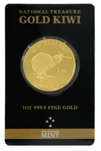 1 Unze Goldmünze Neuseeland Kiwi