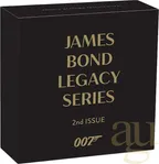 1/4 Unze Goldmünze Tuvalu James Bond 007 - Roger Moore 2023 - proof coloriert