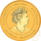 1 Unze Goldmünze Australien Lunar III Drache 2024
