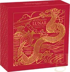 1/10 Unze Goldmünze Australien Lunar III Drache 2024 - polierte Platte