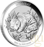 1 Unze Silbermünze Australien Wombat 2023