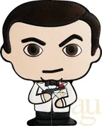 1 Unze Silbermünze Tuvalu Minted Mini James Bond 2023 - coloriert