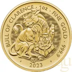 1 Unze Goldmünze Tudor Beasts Bull 2023