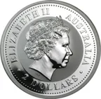 1 Kilogramm Silbermünze Australien Kookaburra 2006