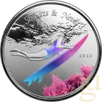 1 Unze Silbermünze EC8 St. Kitts & Nevis - Surfer 2022 - coloriert