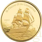 1 Unze Goldmünze EC8 St. Vincent & The Grenadines - Warship 2022